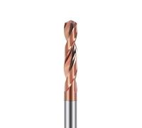 Broca de carburo con refrigerante interno 3xD 10-20, herramienta de perforación CNC eficiente, orificio pasante, vástago paralelo, metal y acero.(11.9)
