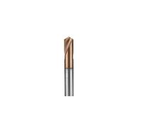 Broca de carburo D3-D20 de 90 grados for biselado CNC, guía de perforación, centrado de ubicación de acero de tungsteno, 1 pieza(Coated 90 Degree,D10x75L)