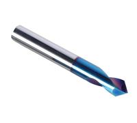 Broca de centrado CNC carburo, 90°, 1-8 mm, chaflán, guía preparación agujeros piloto, 1-4(2.5xD4x50)
