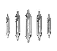 Broca de centrado HSS, Broca de centro for torno HSS 60 grados, ángulo avellanado metal 1,0 a 6, mm(2.5mm)