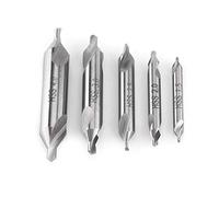 broca de centro + Akozon HSS Centro Taladro Tipo A, Conjunto de Brocas de Bentrado de 60 Degree Bits 5pcs 1.5/2/2.5/3/4mm