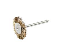 Broca de cepillo de alambre, muela de pulido, Mini herramienta rotativa de latón y acero for herramientas manuales Dremel(T-type copper)