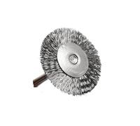 Broca de cepillo de alambre, muela de pulido, Mini herramienta rotativa de latón y acero for herramientas manuales Dremel(Flat type steel)