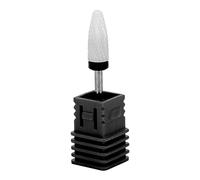 Broca de cerámica para uñas, cabezal de pulido de uñas de cerámica, broca para uñas para taladro de uñas, cabeza de maíz, cortador giratorio de cerámica, accesorios para brocas de (Black)
