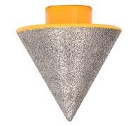 Broca de chaflán para diamante, broca escariadora para granito, 5/8 pulg. - 11 broca de fresado con diamante de 60° para ampliar y alisar orificios existentes en mármol y (50mm)