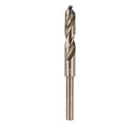 Broca de cobalto HSS M2 de vástago reducido diseñada para trabajadores del metal que requieren una formación predecible de virutas y un acabado de agujero suave en acero (14,5 mm)
