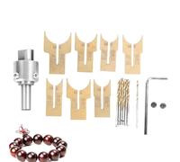 Juego de brocas para anillos de madera, Broca para hacer cuentas de madera, 18Pcs/Set Taladro de madera Bead Maker fresa cortador Kit de herramientas para trabajar la madera de ébano palo de rosa