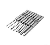 Broca de destornillador de cabeza eléctrica magnética PH00 PH0 PH1 de vástago redondo de 6 mm, adecuada para taladro eléctrico tipo 802, punta de repuesto de aleación de acero (6 x 60 x 1,6PH00)