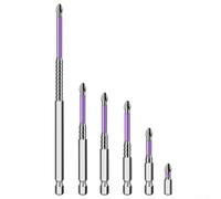 Broca de destornillador PH2 con cabezal magnético antideslizante de aleación de acero endurecido para aplicaciones de reparación industrial y doméstica (150 mm)
