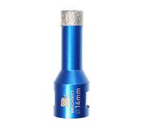 Broca de Diamante 14MM - BRSCHNITT Vacío Soldadura para gres Porcelánico Azulejo Cerámica Mármol Granito Taladrado, adecuado para amoladoras M14 angulares