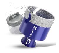 Broca de Diamante 50mm Sierra Perforadora Cortador de Baldosas Brocas Porcelanico Vacío Soldadura con Rosca M14 para Porcelanico Cerámica Mármol Granito