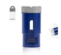 Broca de diamante con 30 mm x M14,Broca para azulejos, gres porcelánico, para cerámica, granito, vidrio, porcelana, amoladora angular