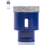 Broca de diamante con 45 mm x M14,Broca para azulejos, gres porcelánico, para cerámica, granito, vidrio, porcelana, amoladora angular