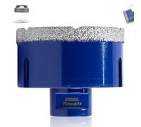 Broca de diamante con 75 mm x M14,Broca para azulejos, gres porcelánico, para cerámica, granito, vidrio, porcelana, amoladora angular