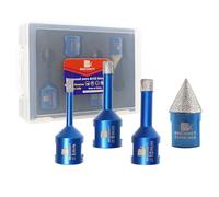 Broca de diamante con M14 6/8/10 - BRSCHNITT Fresa de Diamante 20mm corona diamante para taladrar en seco y en húmedo en porcelana dura, cerámica, baldosas, granito, mármol, azulejo…