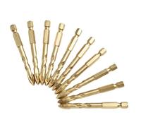 Broca de diamante con vástago hexagonal para azulejos de granito de cerámica, vidrio, mármol, granito, 6 mm, 8 mm, broca de aleación dura con diseño de cruz triangular antideslizante para perforación