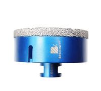 Broca de diamante de 100 mm, BRSCHNITT 1 pieza M14 Sierra perforadora de diamante soldada al vacío para baldosas, gres porcelánico, cerámica, mármol, granito, perforación, adecuada