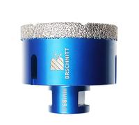 Broca de diamante de 68 mm, BRSCHNITT 1 pieza M14 Sierra perforadora de diamante soldada al vacío para baldosas, gres porcelánico, cerámica, mármol, granito, perforación