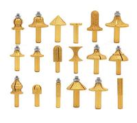 Broca de diamante galvanizada para fresado de borde redondeado de 1/2 pulgadas, cono recto para molienda de mármol