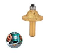 Broca de diamante galvanizado de vástago de 1/2 pulgadas, punta redondeada, cono recto para molienda de granito de mármol, herramienta de fresado de carpintería