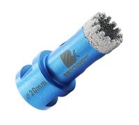 Broca de diamante para azulejos de 20mm - BRSCHNITT M14 Broca de diamante Sierra de corona para azulejos porcelana cerámica mármol granito perforaciones