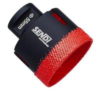 Broca de diamante SENDI EXTREME - Corona para Perforaciones de Azulejos - Broca para Porcelanico,Gres,Marmol etc. - Velocidad Alta y vida muy amplia - Diseñado para Alicatadores o Albañiles (55mm)