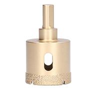 Broca de diamante Sierra de corona con núcleo soldado Cortador hueco para azulejos de vidrio Granito Mármol Porcelana Acero al carbono Revestimiento de diamante Profundidad de (38mm)