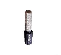 Broca de diamante soldada al vacío para amoladora angular M10, tamaño de montaje 6, 8, 10, 12 mm para piedra de perforación seca y superficies de construcción (10 mm)