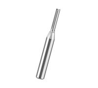 Broca de enrutador de 1/4 pulgadas, ranura recta, fresadora de acero de alta velocidad, broca de flauta para grabado de metal de madera dura, cortador de fresado industrial