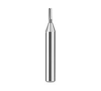 Broca de enrutador de 1/4 pulgadas, ranura recta, fresadora de acero de alta velocidad, broca de flauta para grabado de metal de madera dura, cortador de fresado industrial