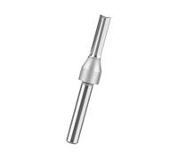 Broca de enrutador de 1/4 pulgadas, ranura recta, fresadora de acero de alta velocidad, broca de flauta para grabado de metal de madera dura, cortador de fresado industrial
