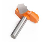 Broca de enrutador de 8 mm de grado profesional de doble arco redondo sobre fresadora para carpintería (8 x 35 mm, 1 unidad)
