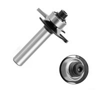 Broca de enrutador de 8 mm, vástago de 2 flautas, HSS con ranura en T, cortador de ranura de junta de galletas para carpintería con punta de carburo, diámetro de corte de 31 mm, compatible con