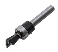 Broca de enrutador de cola de milano de carburo de vástago de 1/4 con guía de rodamiento inferior para carpintería, fresa para proyectos de carpintería, ebanistería y bricolaje (1 pieza) (6.35 x 12.7)