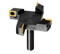 Broca de enrutador de cuatro alas con sistema de hoja giratoria para una mayor e corte en carpintería, vástago de 12 pulgadas