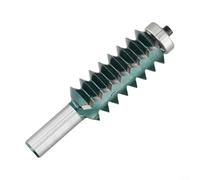 Broca de enrutador de junta de dedo con vástago de 12 mm, cortador de fresado con punta de carburo para paneles elevados y carpintería, cuerpo de acero endurecido sólido