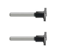 Broca de enrutador de ranura en T con punta de carburos de 1/4 pulgadas/6 mm, vástago de 20 mm para ranuras de ojo de cerradura, carpintería, enrutadores automáticos de mano, broca de enrutador