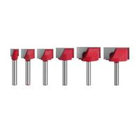 Broca de enrutador de superficie con punta de carburos para aplanar y mortajar losas de 10/16/20/22/30/32 mm de diámetro, broca de limpieza inferior para aplanar losas