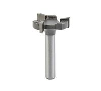 Broca de enrutador de superficie de alerón CNC, vástago de 1/4 pulgadas con punta de carburo para madera contrachapada MDF, herramienta de grabado de diámetro de corte de pulgadas