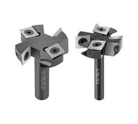 Broca de enrutador de superficie de inserción de metal de cuatro ranuras para tablero de densidad, accesorios de procesamiento de eliminación de virutas de madera, fresa