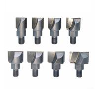 Broca de enrutador de vástago de aleación de acero de 10 mm para ranura de cerradura de puerta, limpieza inferior, fresas de carpintería con cabezal opcional de 16,5 a 30 mm para puertas de plástico