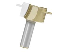 Broca de enrutador industrial de 1/2 pulgada con revestimiento para fresado de metal suave y madera, durabilidad eficiente para eliminar virutas