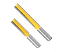 Broca de enrutador para carpintería, cortador inferior de limpieza de varilla de 12 mm de largo con ángulos de gancho altos (12 x 1/2 x 50)