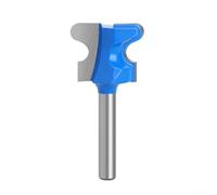 Broca de enrutador para carpintería de 6 mm, 4 pulgadas, tipo de dedo doble con ángulo de gancho alto y geometría de corte para resultados de astillas (6,35 x 25,4 mm (1))