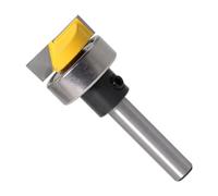 Broca de fresado for limpieza de fondo con plantilla y rodamiento | Vástago de 1/4" y 6 mm for ranurar y recortar cuchillas de recortadora(6 * 3/4)