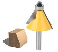 Broca de Fresado para Carpintería con Vástago de 8mm, Ángulos de 15°, 22.5° y 30°, Aleación YG6 con Rodamiento, para Madera, MDF, Contrachapado