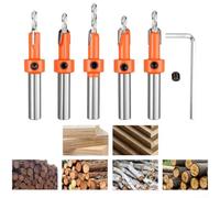 Broca de fresadora para madera con revestimiento antiretroceso y punta de tierra CNC (3,5 mm)