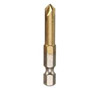 Broca de herramienta de 5 flautas, fácil de usar en madera for hundir agujeros de 90 grados, Metal dorado, vástago hexagonal de 1/4 pulgadas nuevo y sin usar, 1 Uds.(16mm)