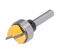 Broca de Limpieza Inferior, Cortador de Fresado Ranurado, Hoja de Aleación con Vástago de 1/4 Pulg. para Proyectos de Carpintería