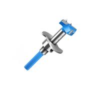 Broca de madera resistente, abridor de agujeros de bisagra de acero de aleación y mango hexagonal ergonómico para artesanía profesional, cortador de agujeros de profundidad ajustable